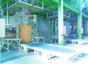 China Powder Flour Jumbo Bagging Machine 0.8Mpa Sack Weighing Filling factory