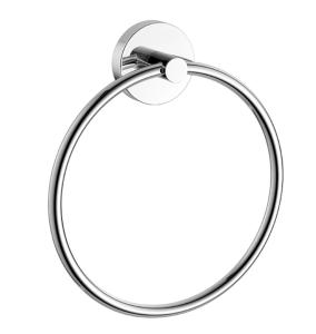 China Classic Bathroom Shower Accessories Aluminum Towel Ring with Matt Silver Finishing factory