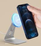 Custom Logo Anti Skid Wireless Charger Corporate Gift Aluminum Alloy Stand For