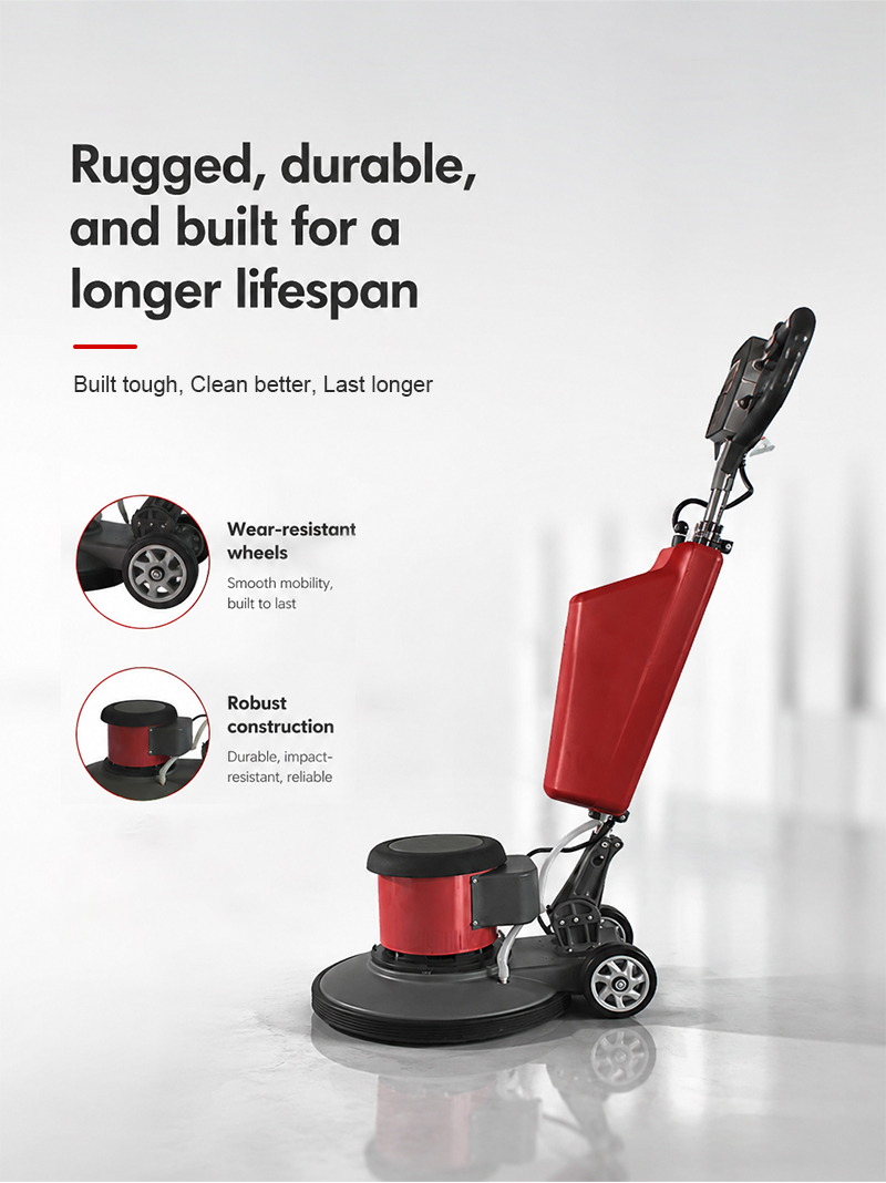 High Quality Handheld Electric Eccentric Multi-function Floor Scrubber Floor Tile Hotel Commercial 430mm Carpet Cleaning Machine