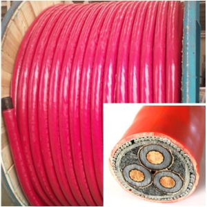 China 8.7/15kV XLPE Armoured Electrical Cable 3x150mm2 Copper Wire Conductor factory