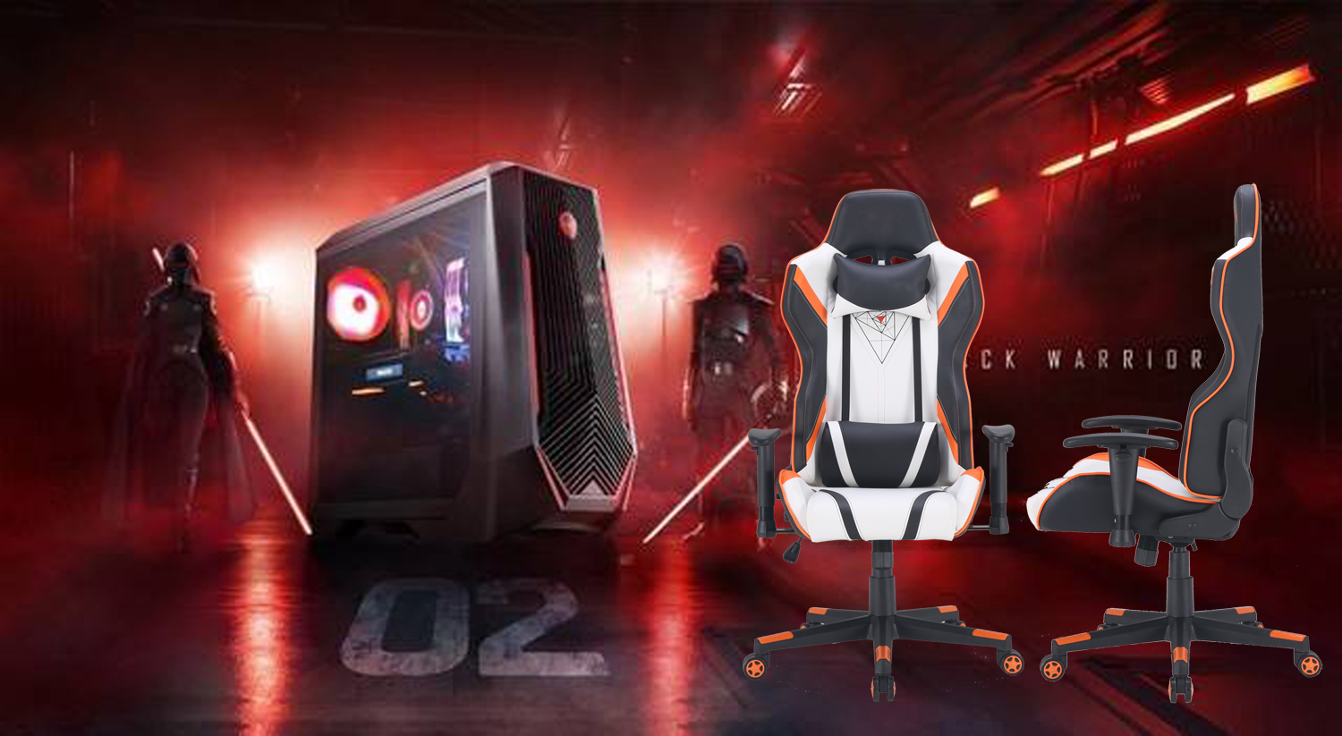 Y-SEATER 009 Professional Gaming Chair Backrest Adjustable 90 -180° PU Leather Luxury