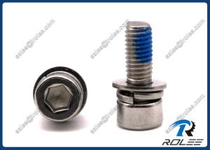 China A2 /304/18-8 Stainless Self-locking Socket Head Cap SEMS Screws with Nylon Patch factory