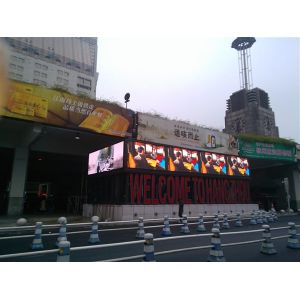 Adjustable Led Digital Advertising Billboards , 48bit synchronization with PC