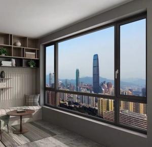 China Customisable Glass Aluminum Casement Windows for Office Buildings factory
