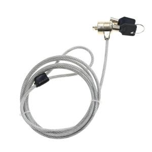 China 4 Digit Dockslocks Coiled Combination Cable , Computer Anti Theft Cable factory