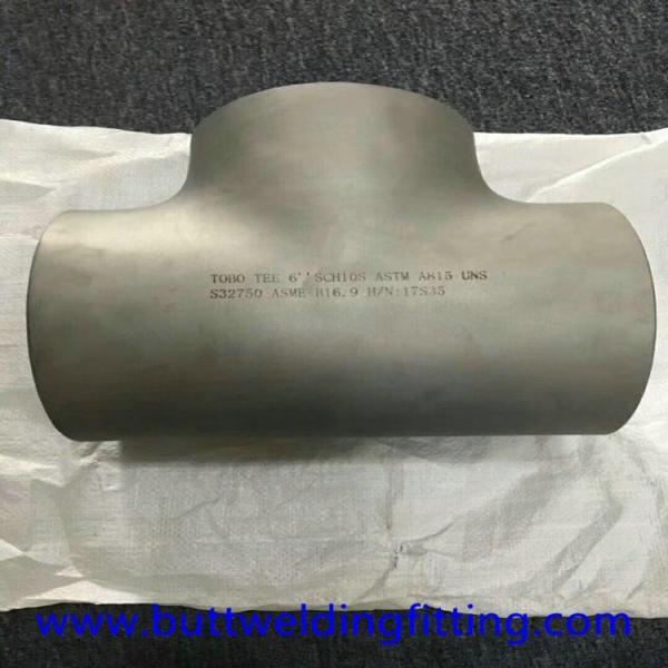 China ASME B16.9 A403 WP316L Butt Welding 6" Sch10s Stainless Steel Tee Pipe Fitting factory