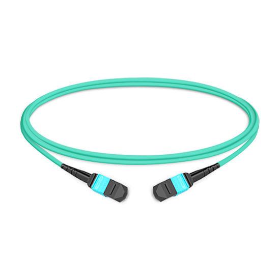 1m (3ft) 12 Fibers Female to Female MTP Trunk Cable Polarity B LSZH OM3 50/125