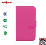 Hot Selling 100% Qualify Colorful PU Flip Wallet Leather Cover Cases For HTC