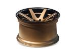 19 inch 5*120 2 piece forged deep concave forged wheels rims Matt Bronze