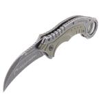 Hunting Foldable Carbon Steel Machete HRC 56 ODM Dinosaur Claw