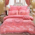 100% Cotton Embroidery 60S Quilt Cover Bridal Bed Sheet Sets Comforter Bedding