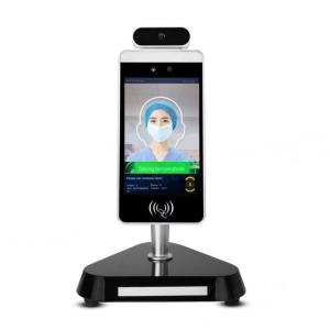 China Auto Facial Recognition Temperature Kiosk , Wifi Body Temp Scanner Kiosk 800×1280 factory
