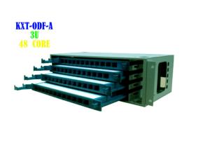 China 48 Port Rack Fiber Patch Panel Cabinet , SC ODF Fibre Panel 3U 48 Core factory