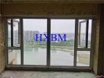 Glass 12A Aluminum Frame Windows 2.0mm Profile Airtightness Composite