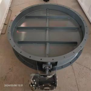 China Industrial Flue Gas Electric Ventilation Butterfly Valve Adjustable Type factory