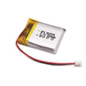 China PL802530 2.22Wh 600mAh 3.7 V Lithium Ion Polymer Battery factory