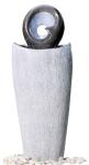 Customized 28" Pipping Outdoor Sphere Water Fountains In Cement Material