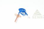 Copper Flanged NTC Temperature Probe For Dryer / Water Heater / Microwave Oven