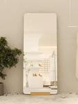 Barber Hair Salon Black And Gold Large Floor Upright Mirror For Salon Station