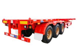 China 30T-60T Skeleton Container Semi Trailer BPW Cargo Container Chassis factory
