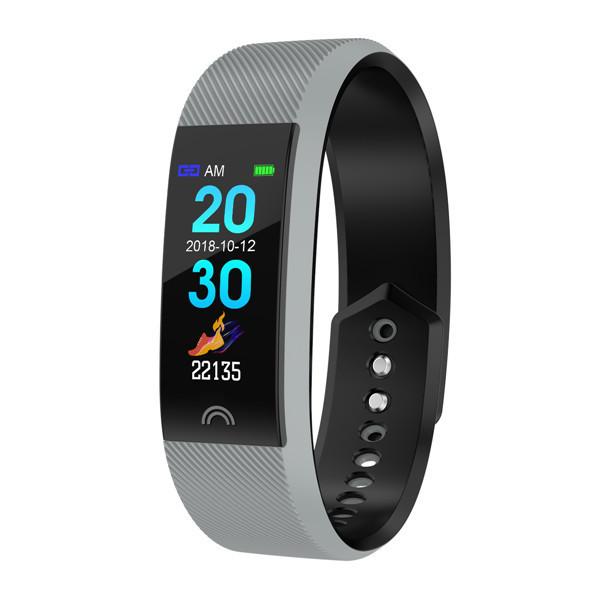Color Screen Waterproof Smart Band with Heart Rate Monitor Wristband Bracelet