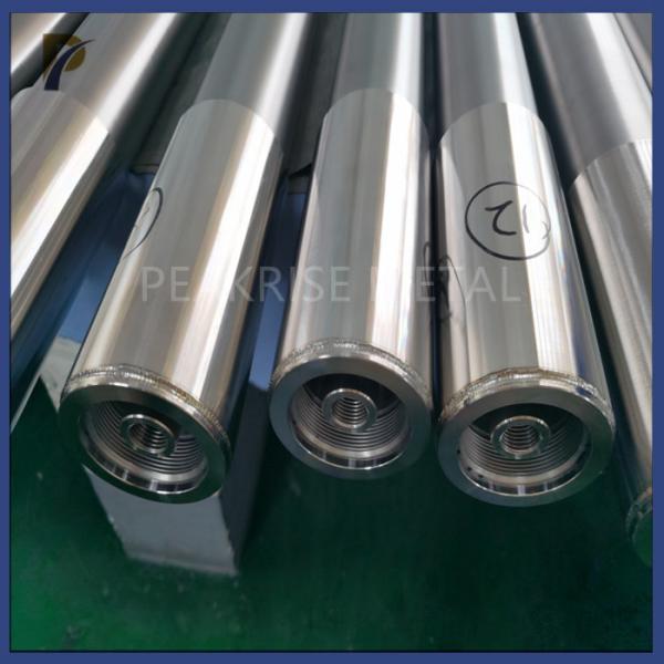 Dia 50.8mm Dry Molybdenum Electrodes In Stainless Steel Sheath For Glass Melting