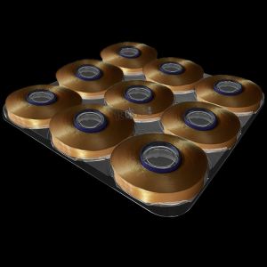 Customized Disposable Plastic Transparent 9 Holes Yarn Wrapped Tray