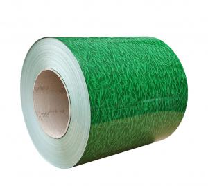 China Grass Printech Color Coil 3D Grains Pre-Painted Galvanized Coil DX51D For Cladding Wall Panel factory
