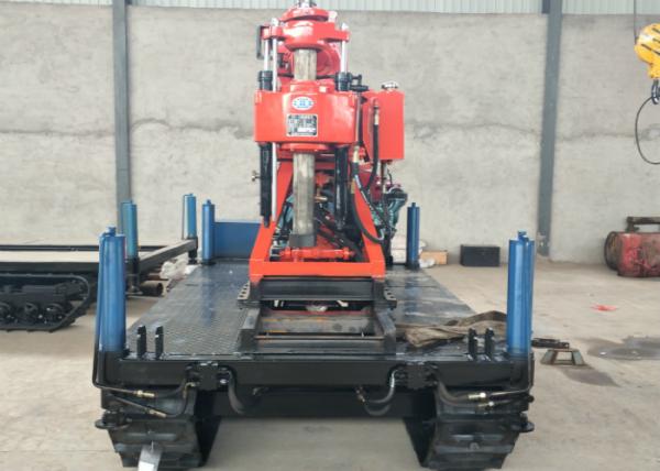 Crawler Mounted Mobile Water Well Drilling Rig , XY-200 Portable Borehole