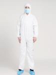 Water-proof&Breathable Tyvek Coverall, disposable SMS/PP white coverall with