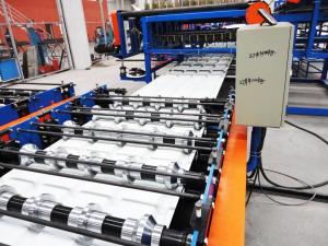 China Wood Rock Wool Production Line / Tile Metal Roof Roll Forming Machine factory