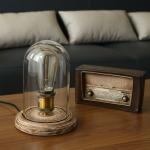 Modern Nordic Wood Glass Table Light For Living Room Bedroom