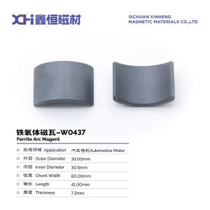 China High-Performance Sintered Ferrite Motor Magnets For Automobile Blower Motor W0437 factory