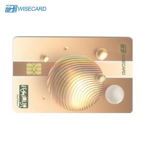 China 85.5x54x0.76mm Stylish Metal Fingerprint Payment Card factory