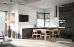 Kitchen Furniture Custom Home Modular Wood Grain Kitchen Cabinet Modern