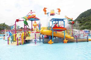 China Fiberglass Kids' Water House Playground Inside Water Parks With Water Pump factory