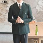 OEM Slim Italian Style Peaked Lapel Suit for Men's Professional Business in