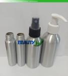 Empty metal cosmetic Packaging refillable aluminum hair salon spray bottles with