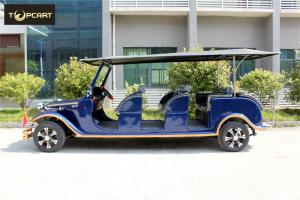 China AC System 12 Seater Golf Cart Shuttle Car with Rain Cover For Tourist factory