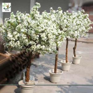 China UVG CHR052 Home Landscaping Artificial Cherry Blossom Potted Plastic Tree Centerpiece factory