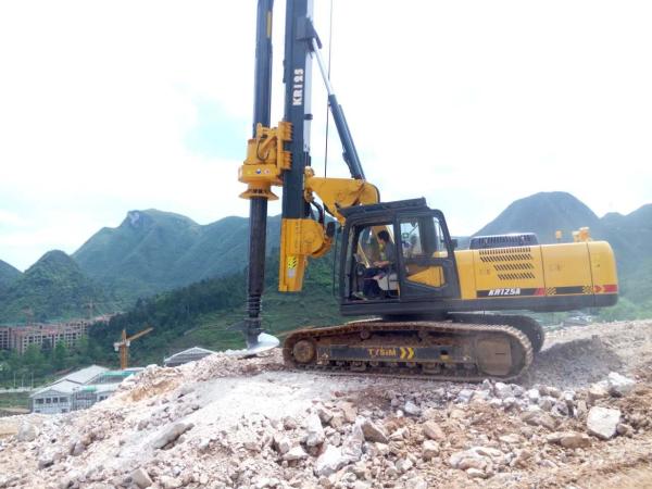 Well Drilling 43 m Foundation Pile Machine KR125A Rock Boring Machine Bore Well