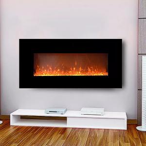 China 1980mm Artifical Fire Painted Glass Fronted Electric Fireplace New Led Technology factory
