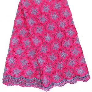 China Cord Lace For Nigeria Asoebi Dress CP0069 multi color African Crochet Guipure Lace factory