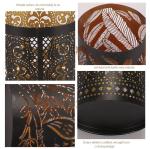 Steel Metal Stamping Service Custom Shape With Star And Blank Hollow Out Round
