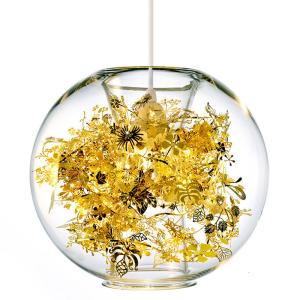 China Ball Flower Glass Pendant Light Living Room Wedding Decoration Lamp factory