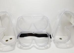 China Personal Protective Equipment PC Safety Glasses Transparent Dust Proof PVC PC Lens factory