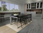 5mm SPC Flooring For Bathroom Cloudy Gray Oak Stone Composite Click GKBM SY