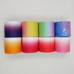 50 yards / piece Gift Packing Materials Gradient Effect Polyester Satin Ribbon