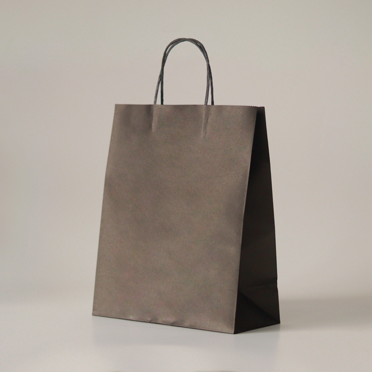 Retail Multi Colored Kraft Paper Shopping Bags with Folding Style and Custom Pattern